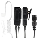 Bommeow BCT16-S-HR6M-PTT-M17 QD Police Lapel PTT Mic Headset Earpiece Compatible with Motorola MOTOTRBO R7 MXP600 ION APX N70 N50 N30