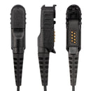 BOMMEOW BCT22-AX 2-Wire Surveillance Acoustic Tube Earpiece with PTT Mic compatible with Motorola Radio R5 XPR 3300e XPR3500 XPR3300 XPR3300e XPR3500e XPR3300 XPR3500