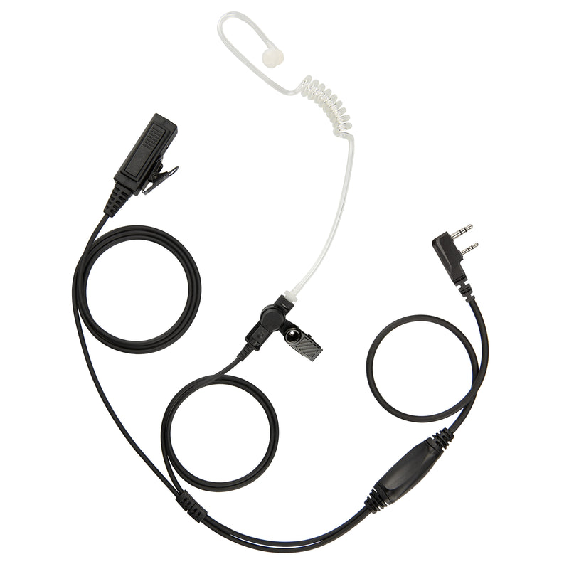 BOMMEOW BCT22-K2 2-Wire Surveillance Kit Compatible with BaoFeng BTECH UV-5R UV-5RA UV-5RE UV-5R3 BF-F8HP UV-82HP Kenwood 2-PIN 2 Pin Radios NX-1200 NX-1300 NX-P1200 NX-P1300 NX-3220 NX-3320 NX-3420 TH-D72A TH-D74A TH-K20A