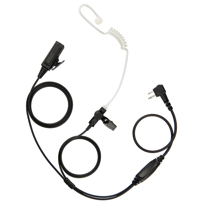 BOMMEOW BCT22-M1 2-Wire Surveillance Kit Compatible with Motorola CP200D CP100D R2 DEP450 BPR40D CP200 CP185 BPR40 Yaesu FT-65 FT-25 FT-4X/V