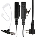 BOMMEOW BCT22-M1 2-Wire Surveillance Acoustic Tube Earpiece with PTT Mic compatible with Motorola CP200D CP100D R2 DEP450 BPR40D CP200 CP185 BPR40 Yaesu FT-65 FT-25 FT-4X/V