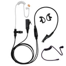 BOMMEOW BCT22PROBTM-M9 2-Wire Clear Coil Surveillance Kit with Extra Black Tube Earmold for Motorola APX4000 XPR7350E XPR7380E XPR7550E XPR7580E