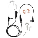 BOMMEOW BCT22PROCTM-M1 2Wire Clear Coil Surveillance Kit Earphone with Extra Clear Tube Earmold Compatible with Motorola CP200D CP100D R2 DEP450 BPR40D CP200 CP185 BPR40 Yaesu FT-65 FT-25 FT-4X/V
