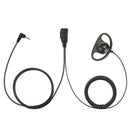 Bommeow BDS15-Y1 D-Shape Earphone Compatible with Yaesu FT-60R FT-70DR FT-3DR VX-6R VX-3R FTA-250L FTA-550L FTA-750L fit 3.5mm 1-Pin (4 Pole) Jack