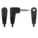 Bommeow BDS15-Y1 D-Shape Earphone Compatible with Yaesu FT-60R FT-70DR FT-3DR VX-6R VX-3R FTA-250L FTA-550L FTA-750L fit 3.5mm 1-Pin (4 Pole) Jack