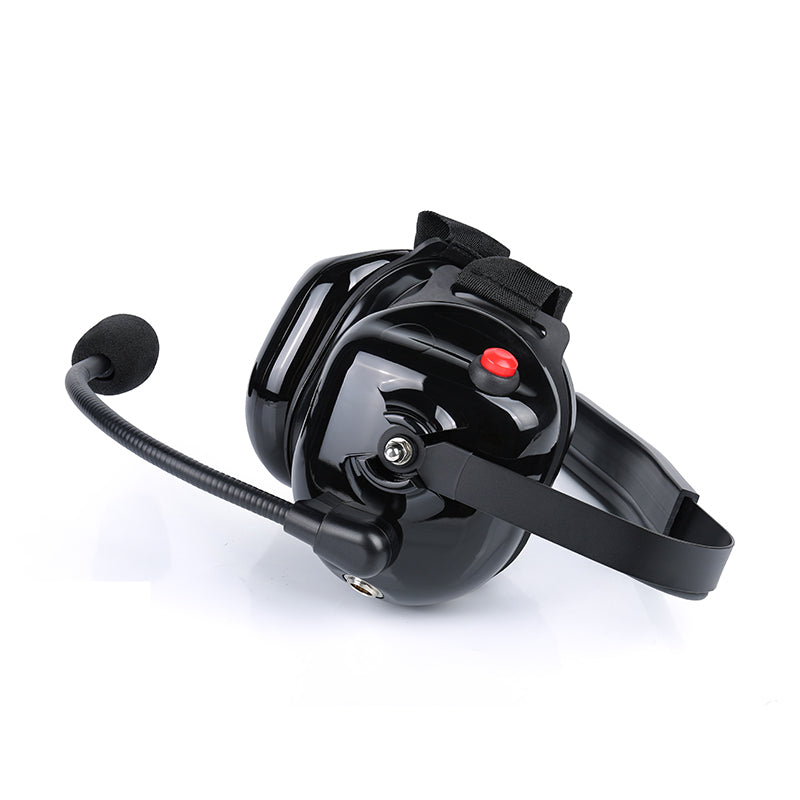 Bommeow BHDH40-BK-M12 Noise Isolation Headphone with Boom Mic Compatible with Motorola Two-Way Radios SL7550e SL7580 SL300 SL3500e SL4000 SL8550e SL1K TLK100 DLR110 Curve