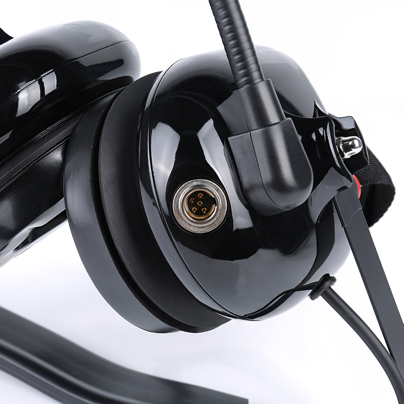 Bommeow BHDH40-BK-M9 Noise Isolation Headphone with Boom Mic Compatible with Motorola XPR7350 XPR7380 XPR7550 APX900 APX1000 APX2000 APX3000 APX4000