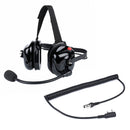 Bommeow BHDH40-BK-K2 Noise Isolation Headphone with Boom Mic Compatible with BaoFeng BTECH UV-5R UV-5RA UV-5RE UV-5R3 BF-F8HP UV-82HP Kenwood 2-PIN 2 Pin Radios NX-1200 NX-1300 NX-P1200 NX-P1300 NX-3220
