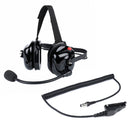 Bommeow BHDH40-BK-K3 Noise Isolation Headphone with Boom Mic Compatible with Kenwood NX-3200 NX-5200