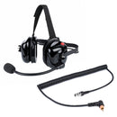 Bommeow BHDH40-BK-M12 Noise Isolation Headphone with Boom Mic Compatible with Motorola Two-Way Radios SL7550e SL7580 SL300 SL3500e SL4000 SL8550e SL1K TLK100 DLR110 Curve