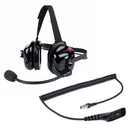 Bommeow BHDH40-BK-M9 Noise Isolation Headphone with Boom Mic Compatible with Motorola XPR7350 XPR7380 XPR7550 APX900 APX1000 APX2000 APX3000 APX4000