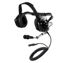 Bommeow BHDH50-BK-AX Racing Crew Headset 23dB NRR Noise Reduction 5-Pin Modular System Compatible with Motorola XPR3300 XPR3500