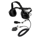Bommeow BHDH50-BK-HR6M-PTT-HA02 Racing Crew Headset 23dB NRR Noise Reduction 5-Pin Modular System Compatible with Harris M/A-COM P5300 P5400 P5500 P7300