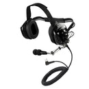 Bommeow BHDH50-BK-M1 Racing Crew Headset 23dB NRR Noise Reduction 5-Pin Modular System Compatible with Motorola CP200D CP100D R2 DEP450 BPR40D CP200 CP185 BPR40 Yaesu FT-65 FT-25 FT-4X/V