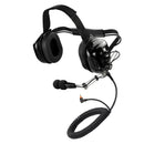 Bommeow BHDH50-BK-M12 Racing Crew Headset 23dB NRR Noise Reduction 5-Pin Modular System Compatible with Motorola Two-Way Radios SL7550e SL7580 SL300 SL3500e SL4000 SL8550e SL1K TLK100 DLR110 Curve