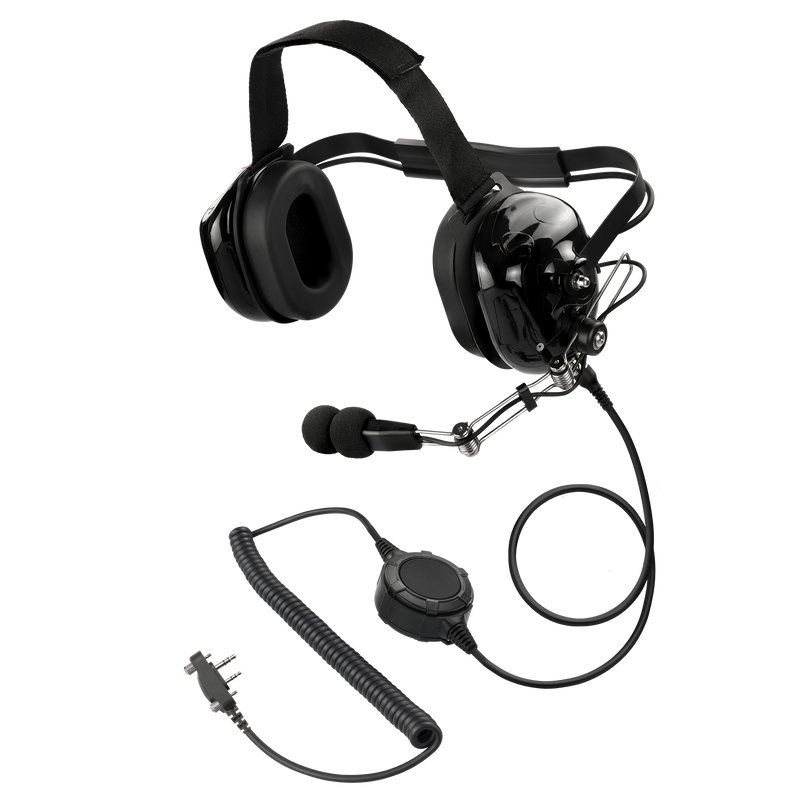 Bommeow BHDH50PTT-BK-I2 Noise Isolating Headset Compatible with ICOM IC-F1000 IC-F2000 IC-F3000 IC-F4000