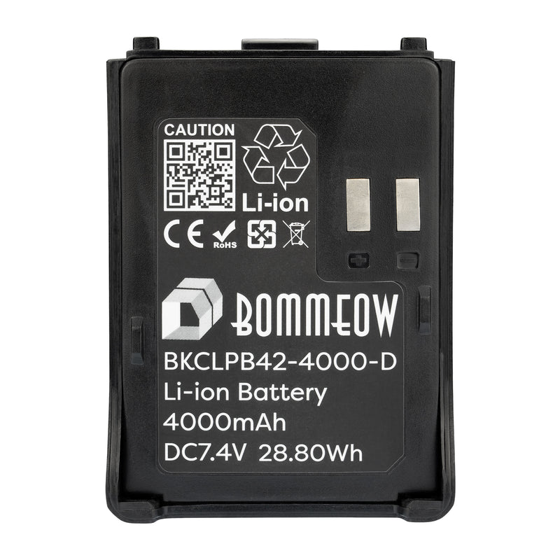 BOMMEOW BKCLPB42-4000-D Replacement Battery for Kenwood TH-F6A TH-F7E as PB-42L