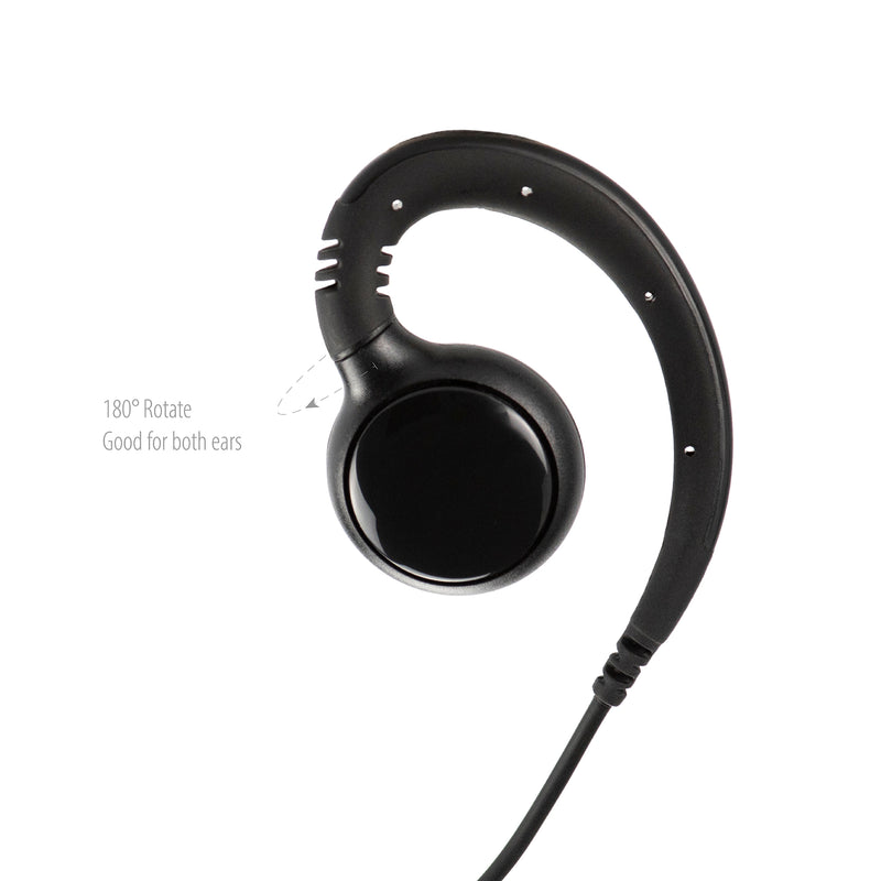 BOMMEOW BSE12-H1 Swivel Earpiece for Hytera/HYT TC-500 TC-508