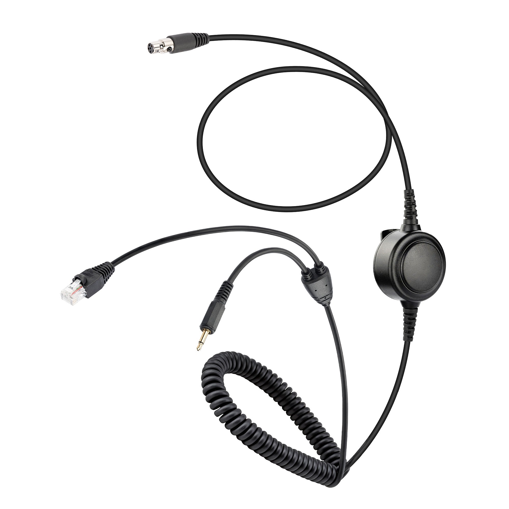 ArrowMax 5-Pin PTT Headphone Cable for Kenwood RJ45 8-Pin TM-261A