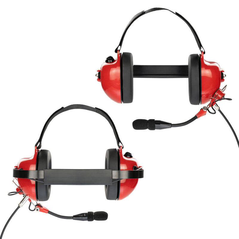 ArrowMax AHDH0032-RD-I2 Noise Cancelling Headset for ICOM IC-F1000 IC-F2000 IC-F3000 IC-F4000