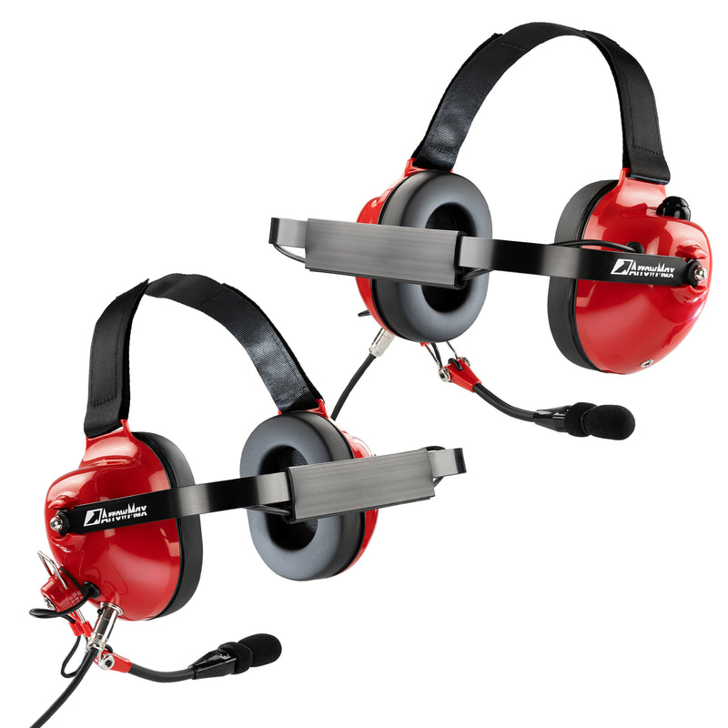 ArrowMax AHDH0032-RD-K2 PNR Noise Isolation Headphone for Kenwood 2 Pin Radios NX-1200 NX-1300 NX-P1200 NX-P1300 NX-3320 TH-D74 TH-K20A