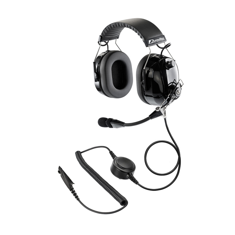 ArrowMax AHDH0042-BK-M5 Noise Cancelling Headset for Motorola GP328 HT750