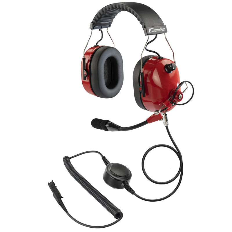 ArrowMax AHDH0042-RD-AX Noise Cancelling Headset for Motorola XPR3300 XPR3500