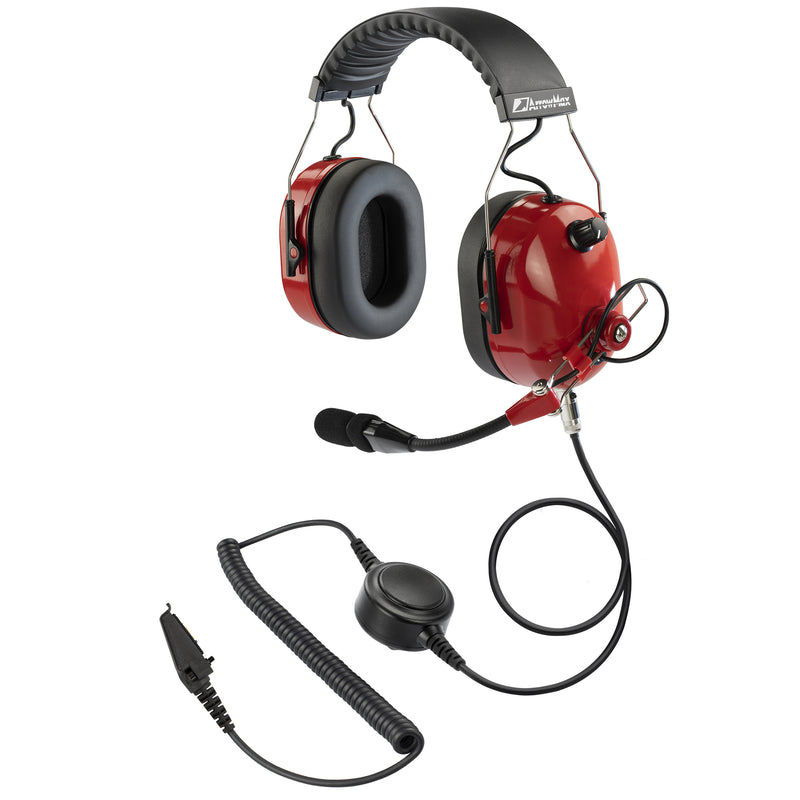 ArrowMax AHDH0042-RD-K3 Noise Cancelling Headset for Kenwood NX-3200 NX-5200