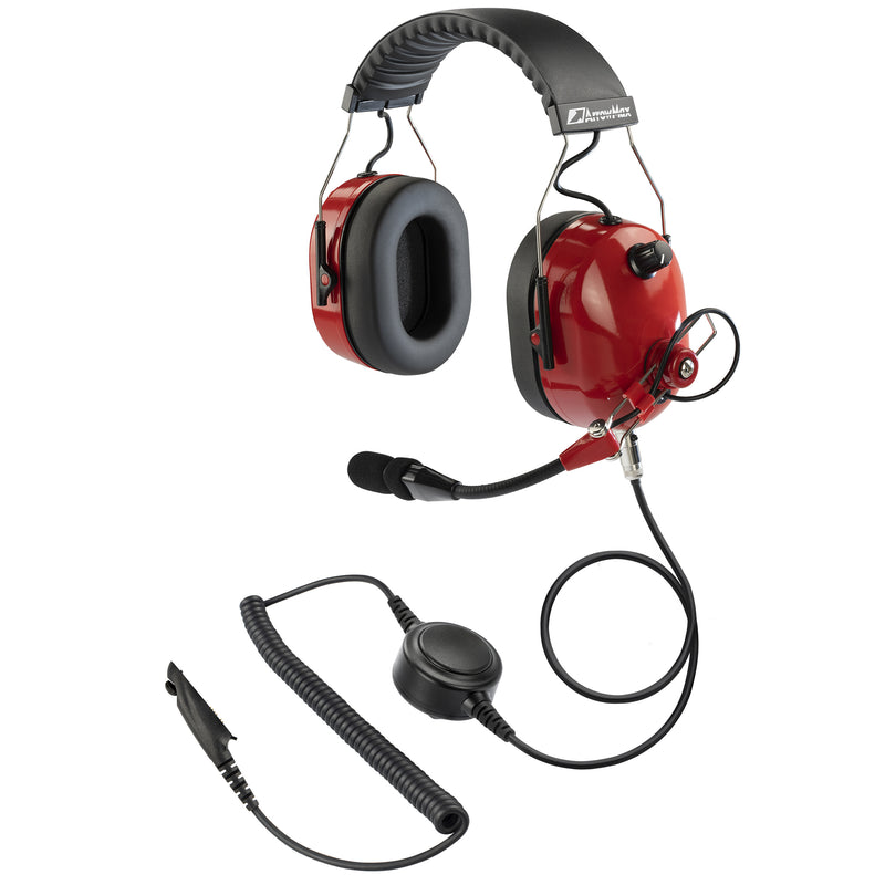 ArrowMax AHDH0042-RD-M5 Noise Cancelling Headset for Motorola GP328 HT750