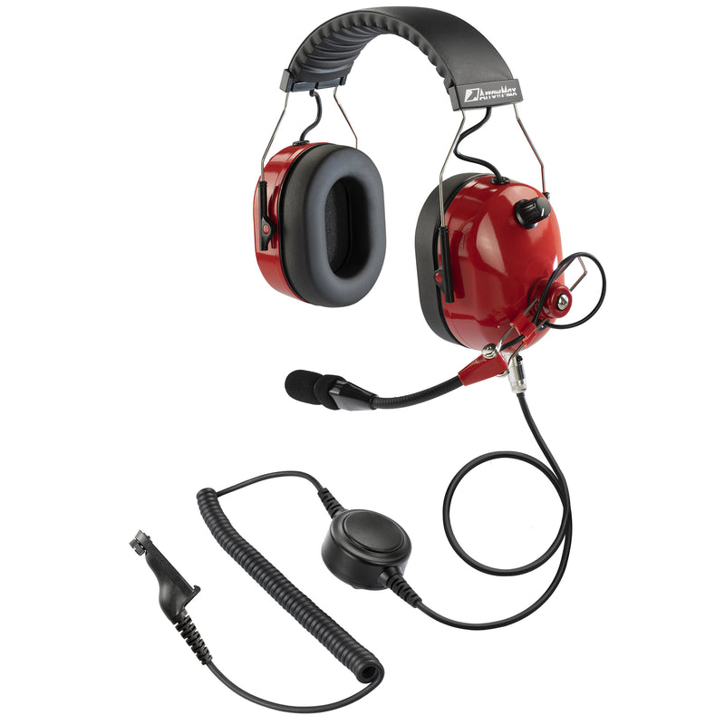 ArrowMax AHDH0042-RD-M9 Noise Cancelling Headset for Motorola APX7000 XPR7350