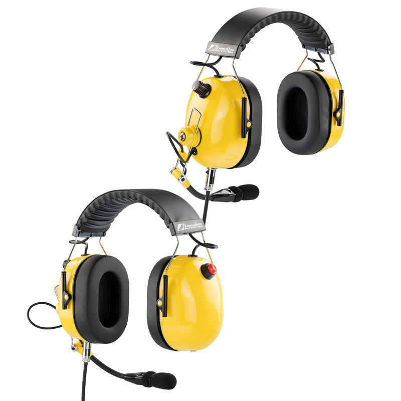 ArrowMax AHDH0042-YW-I2 Noise Cancelling Headset for ICOM IC-F1000 IC-F2000 IC-F3000 IC-F4000