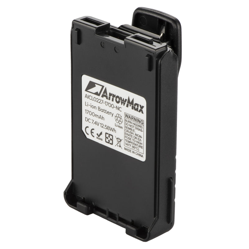 ArrowMax AICL0227-1700-D Li-ion Battery for ICOM  IC-E85  IC-F50