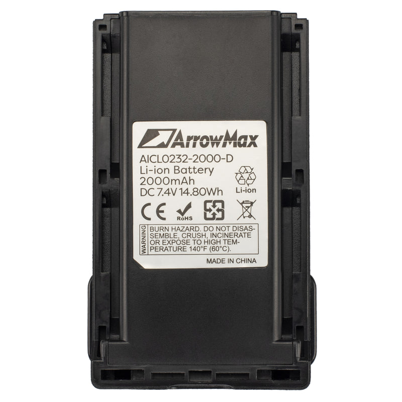 ArrowMax AICL0232-2000-D Li-ion Battery for ICOM IC-A14 IC-A14S