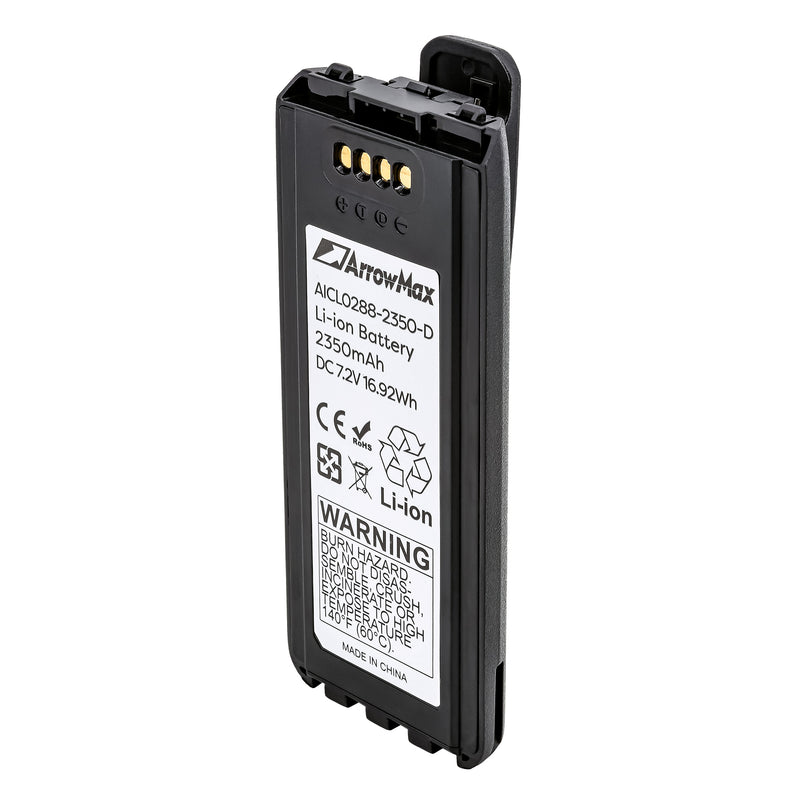 Arrowmax AICL0288-2350-D Li-ion Battery for ICOM IC-A25 IC-A25NE IC-A25CE