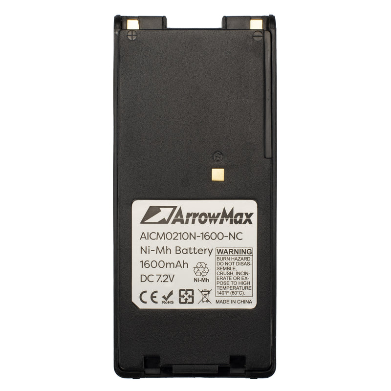 ArrowMax AICM0210N-1600-D Ni-MH Battery for ICOM IC-A6 IC-A6E