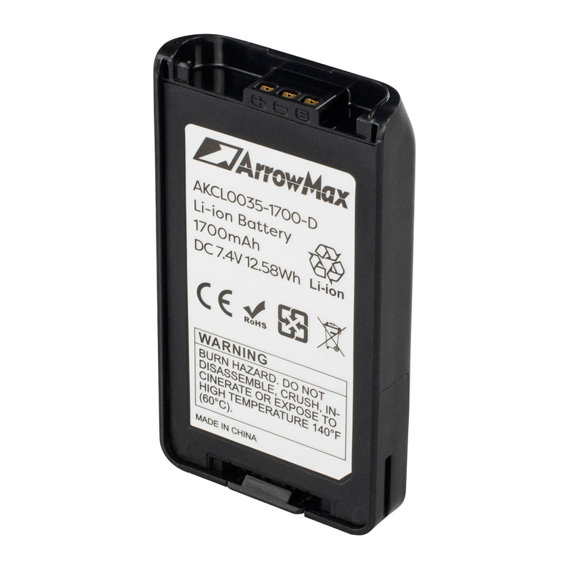 ArrowMax AKCL0035-1700-D Li-ion Battery for Kenwood NX-3220 NX-3320 NX-3420