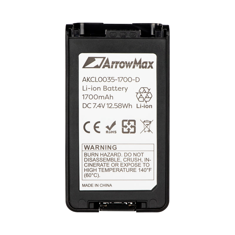 ArrowMax AKCL0035-1700-D Li-ion Battery for Kenwood NX-3220 NX-3320 NX-3420