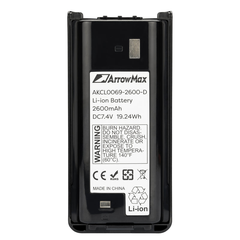 ArrowMax AKCL0069-2600-D Battery for Kenwood NX-1200 NX-340 TK-2200 TK-3200