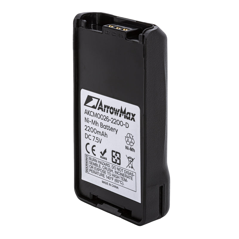 ArrowMax AKCM0026-2200-D Ni-MH Battery for Kenwood NX-3200 NX-3300 NX-3400