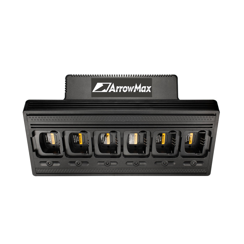 ArrowMax AM6R4138-120-V3 Six Unit Rapid Charger for Motorola CP200 CP200XLS