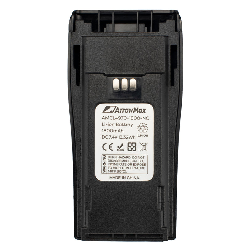 ArrowMax AMCL4970-1800-D Li-ion Battery for Motorola CP200 CP200XLS