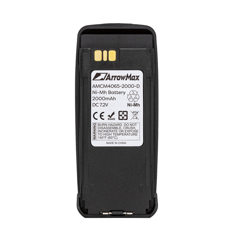 ArrowMax AMCM4065-2000-D Ni-MH Battery for Motorola XPR4380 XPR6100
