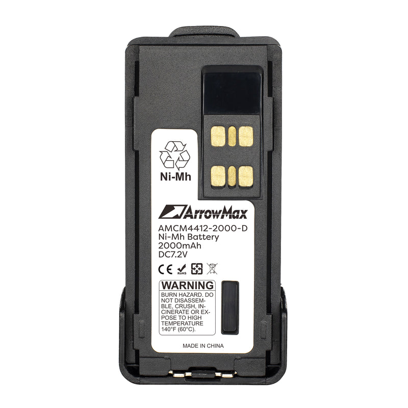 ArrowMax AMCM4412-2000-D Ni-MH Battery for Motorola XPR7550 XPR7350