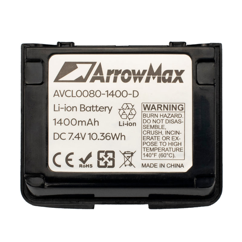 ArrowMax AVCL0080-1400-D Li-ion Battery for Vertex VX-5R VX-6R