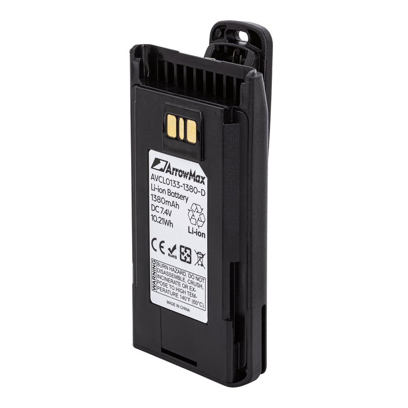 ArrowMax AVCL0133-1380-D Li-ion Battery for Vertex VX-261 VX-264 VX-451