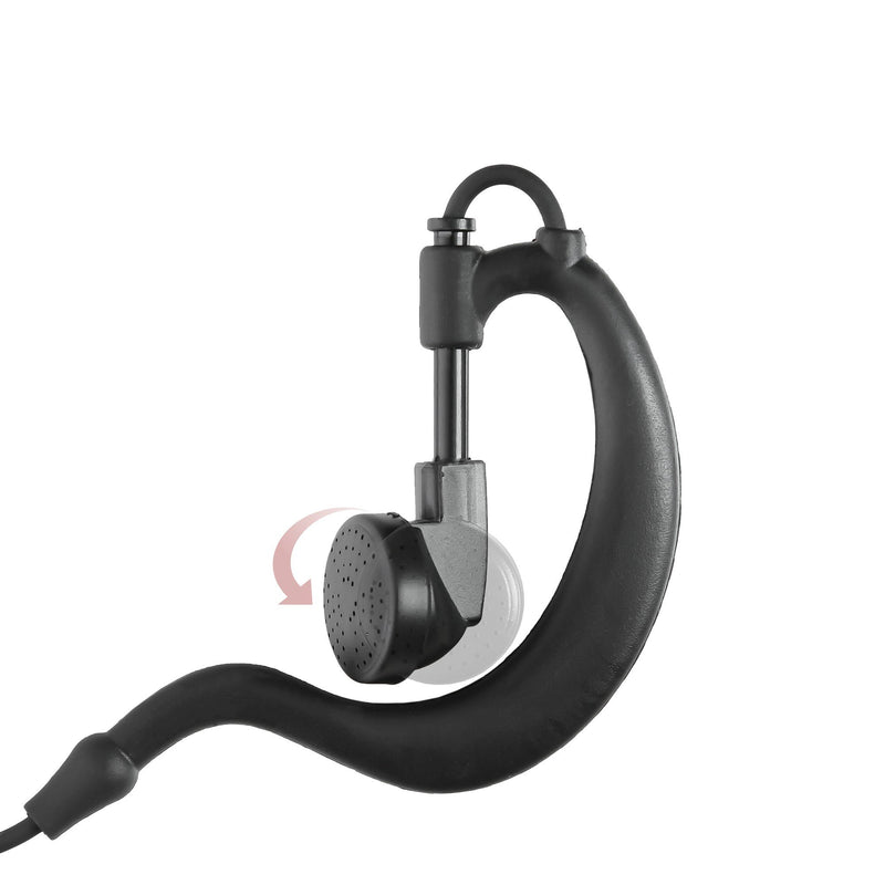 BOMMEOW BGS15-H6 G-Shape Earhanger for Hytera X1e X1p