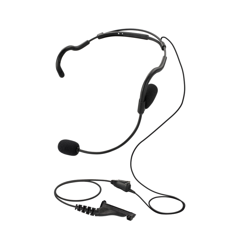 BOMMEOW BHDH01-M9 Ultra Light Single Ear Muff Headset for Motorola APX7000 XPR7350