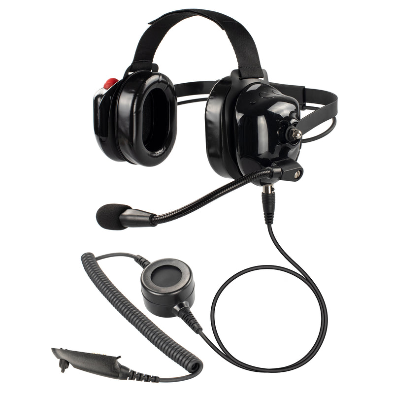 BOMMEOW BHDH40PTT-BK-M5 Noise Isolation Headphone for Motorola GP328 HT750