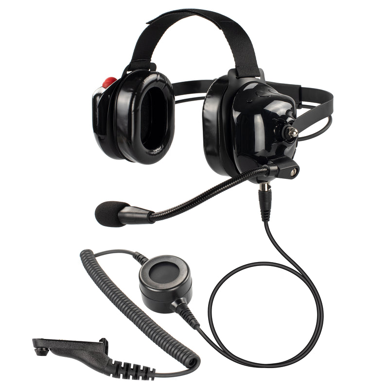 BOMMEOW BHDH40PTT-BK-M9 Noise Isolation Headphone for Motorola APX7000 XPR7350
