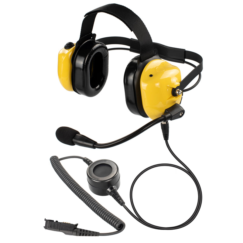 BOMMEOW BHDH40PTT-YW-AX Noise Isolation Headphone for Motorola XPR3300 XPR3500